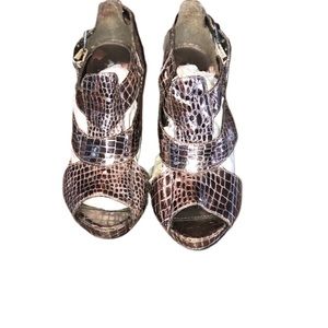 ALDO Sliver Snake High Heels